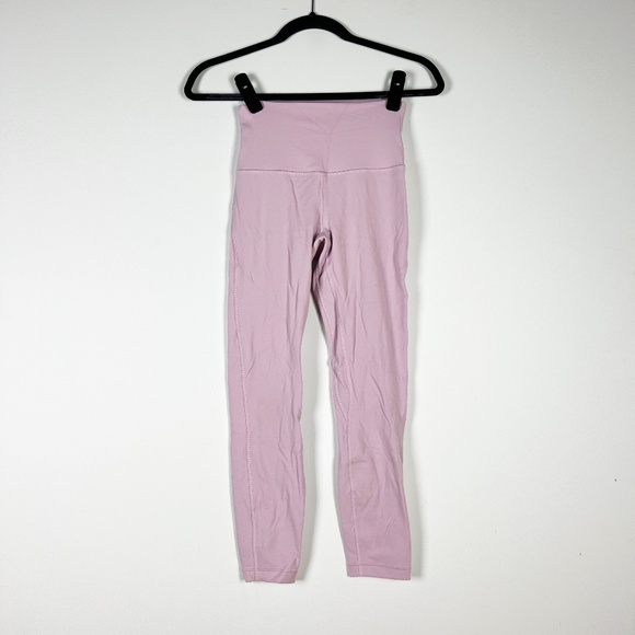 Lululemon Women's Align High Waisted Athletic Yoga Work Out Pants Peony Pink 4 - Picture 1 of 2